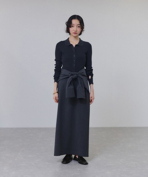 ADAM ET ROPE'(アダムエロペ)の「ミニマルデザインローファー(ローファー・レディース・ブラック/オフホワイト・23.0/23.5/24.0/24.5)」の12枚目の写真