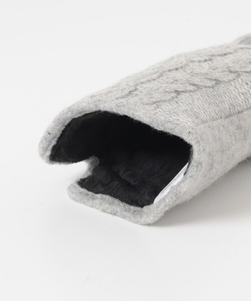URBAN RESEARCH Sonny Label（アーバンリサーチサニーレーベル）の「ケーブルニットグローブ（ベルト・レディース・Lグレー/ブラック/チャコール・One）」の11枚目の写真