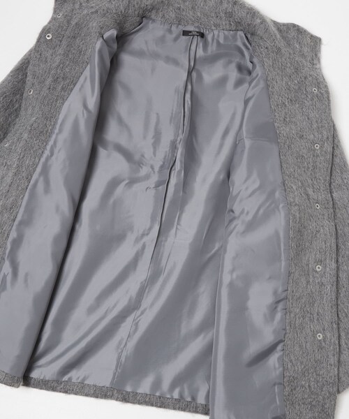 ITEMS URBANRESEARCH（アイテムズ アーバンリサーチ）の「スタンドカラーオーバージャケット（テーラードジャケット・レディース・BLU/CML/GRY・Free）」の14枚目の写真