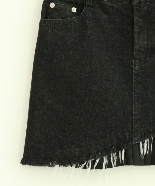 VIS（ビス）の「【reheat】デニムプリーツミニスカート（デニムスカート・レディース・ブラック・S/M）」の16枚目の写真