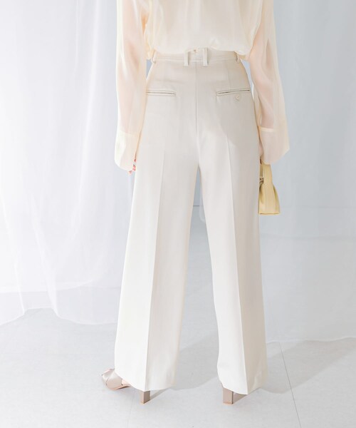 URBAN RESEARCH ROSSO（アーバンリサーチロッソ）の「ヘリンボーンラップストレートパンツ（その他パンツ・レディース・IVORY/CHARCOAL・36/38）」の7枚目の写真