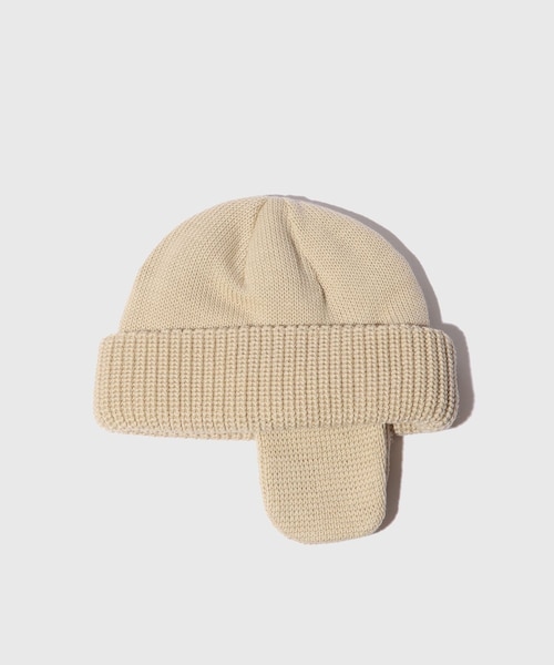 ADAM ET ROPE'（アダムエロペ）の「【KIJIMA TAKAYUKI/キジマ タカユキ】MERINO WOOL EAR WATCH CAP（ニットキャップ/ビーニー・メンズ・ブラック/グレー/ベージュ/レッド・F）」の3枚目の写真