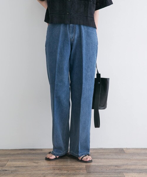 ITEMS URBANRESEARCH(アイテムズ アーバンリサーチ)の「センタープレスデニム(デニムパンツ・レディース・BLU/IDG・Free)」の16枚目の写真