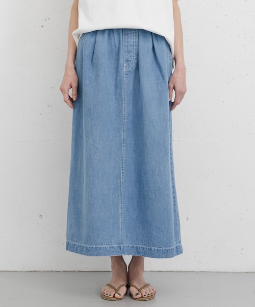 URBAN RESEARCH DOORS（アーバンリサーチドアーズ）の「FORK&SPOON　綿麻デニムスカート（デニムスカート・レディース・USED/ONEWASH・1/2）」の22枚目の写真
