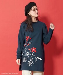 nissen | 大きいサイズ色々選べるチュニックトレーナー／サンリオキャラクター(チュニック)