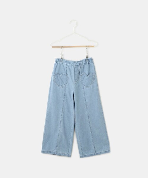 ROPE' PICNIC(ロペピクニック)の「【KIDS/キッズ】ハートポケットストレートワイドデニムパンツ(デニムパンツ・キッズ・ネイビー/サックス・L/M/S)」の19枚目の写真