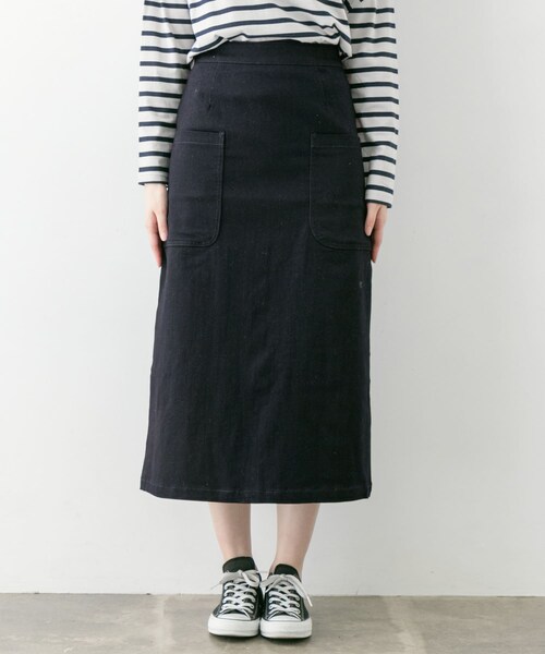 ITEMS URBANRESEARCH（アイテムズ アーバンリサーチ）の「アウトポケットデニムスカート∴（デニムスカート・レディース・L.BLU/NVY・S/M）」の17枚目の写真