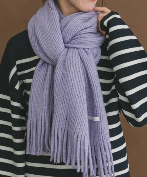 ITEMS URBANRESEARCH（アイテムズ アーバンリサーチ）の「グリッターソフトラッセルストール（マフラー・レディース・IVO/CHA/LVD・-）」の3枚目の写真