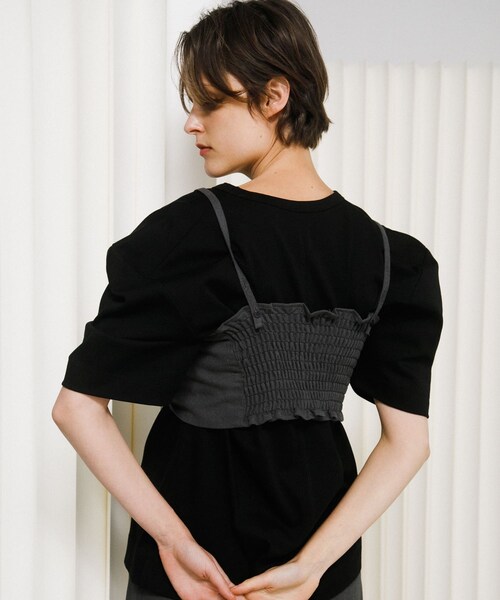 LAATO（ラート）の「puff shoulder big tee（Tシャツ/カットソー・レディース・インク/マロン/スカイ・Free）」の10枚目の写真