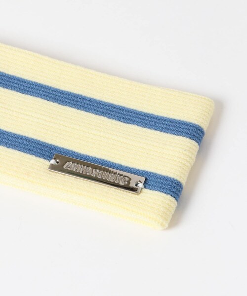 SENSE OF PLACE by URBAN RESEARCH（センスオブプレイスバイアーバンリサーチ）の「ANNA SUI NYC　ボーダーニットヘッドバンド（ヘアバンド・レディース・RED/PURPLE/YELLOW・one）」の15枚目の写真