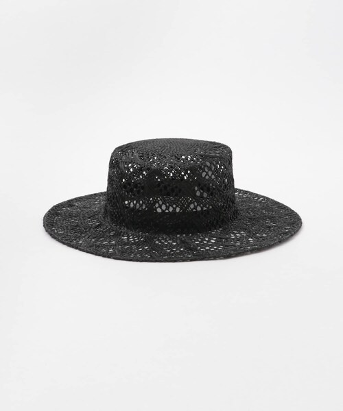 SENSE OF PLACE by URBAN RESEARCH(センスオブプレイスバイアーバンリサーチ)の「スカシアミハット(キャップ・レディース・BROWN/IVORY/BLACK・One)」の12枚目の写真