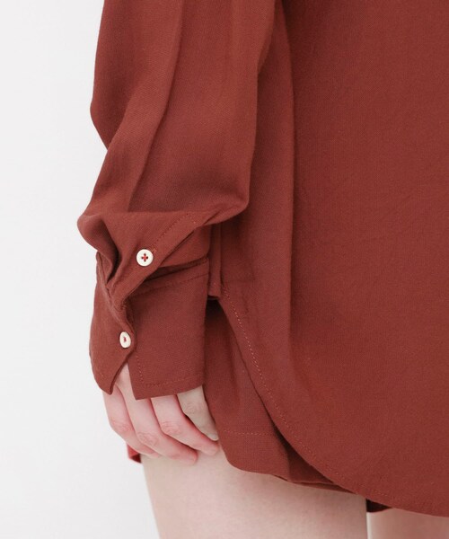 URBAN RESEARCH（アーバンリサーチ）の「STUDIO DOE　Linen Resort Shirts（シャツ/ブラウス・レディース・RED・S）」の6枚目の写真