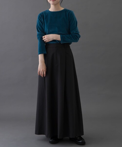 URBAN RESEARCH DOORS（アーバンリサーチドアーズ）の「FORK&SPOON　バックゴムフレアスカート（スカート・レディース・CHARCOAL/TAUPE・1/2）」の5枚目の写真