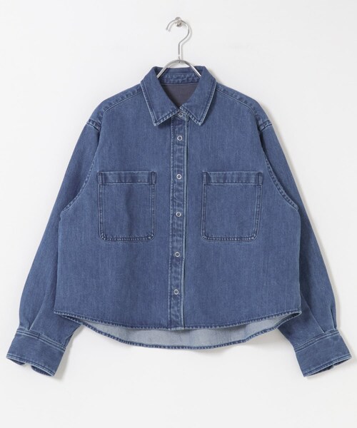 URBAN RESEARCH DOORS(アーバンリサーチドアーズ)の「FORK&SPOON ペーパーブレンドデニムシャツ(シャツ/ブラウス・レディース・BLUE/BLACK・1)」の19枚目の写真