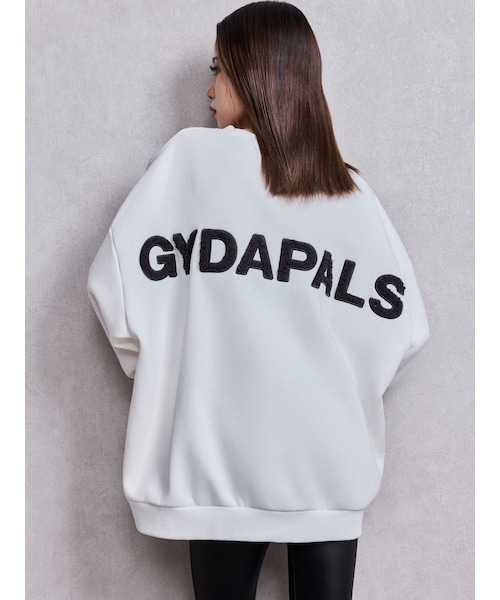 GYDA（ジェイダ）の「BOA GYDAPALS BRUSHEDスウェットトップス（スウェット・レディース・オフホワイト/ブラック/ピンク/スカイブルー・F）」の2枚目の写真