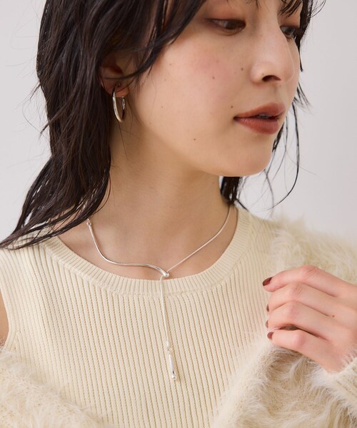 VIS（ビス）の「Yドロップスライダーネックレス（ネックレス・レディース・ゴールド/シルバー・F）」の16枚目の写真