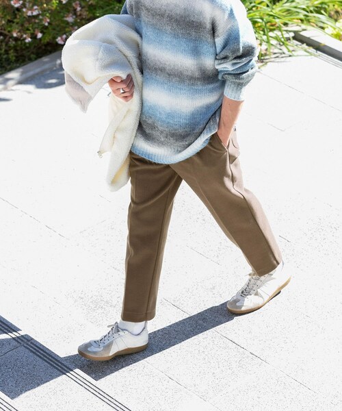 ITEMS URBANRESEARCH（アイテムズ アーバンリサーチ）の「ウールタッチ センタープレスパンツ（その他パンツ・メンズ・MOC/BLK/BRN・M/L）」の3枚目の写真