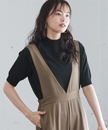 nissen | 大きいサイズラクしてきれい見え！スマイルさんのための綿１００％ハイネックニットプルオーバー(ニット/セーター)