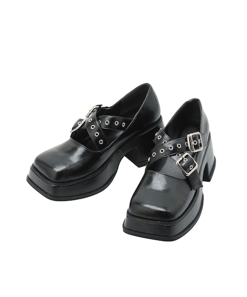 jouetie（ジュエティ）の「プラットフォームバレエシューズ（バレエシューズ・レディース・ブラック/シルバー・M/L）」の6枚目の写真