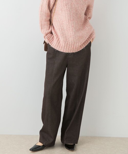 URBAN RESEARCH ROSSO（アーバンリサーチロッソ）の「F by ROSSO　カーブフォルムデニムパンツ（デニムパンツ・レディース・NAVY/BROWN・36/38）」の3枚目の写真