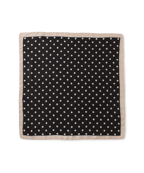 VIS(ビス)の「ドット柄スカーフ 70×70cm(バンダナ/スカーフ・レディース・ブラック系/ホワイト系・F)」の12枚目の写真