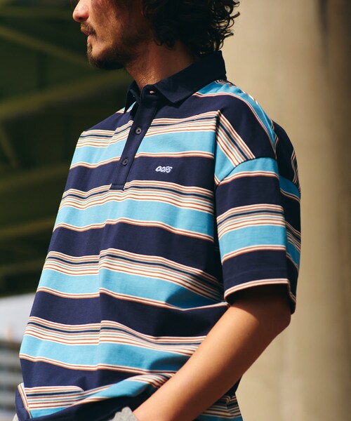 URBAN RESEARCH Sonny Label（アーバンリサーチサニーレーベル）の「OOPS　接触冷感ボーダーポロシャツ（ポロシャツ・メンズ・IVORY/NAVY・M/L/XL）」の21枚目の写真