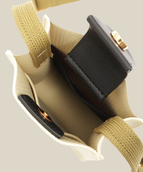 ROPE'（ロペ）の「【E'POR】GADGET Shoulder Mini【超軽量】（ショルダーバッグ・レディース・ブラック/ベージュ/クリーム・F）」の14枚目の写真