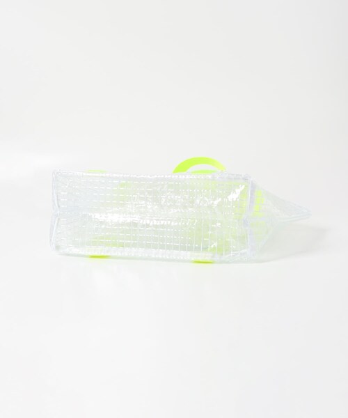 EKAL(エカル)の「TINY GARDEN PRODUCTS マルチユースクリアバッグ M(トートバッグ・レディース・WHITE/NEONYELLOW・M)」の12枚目の写真