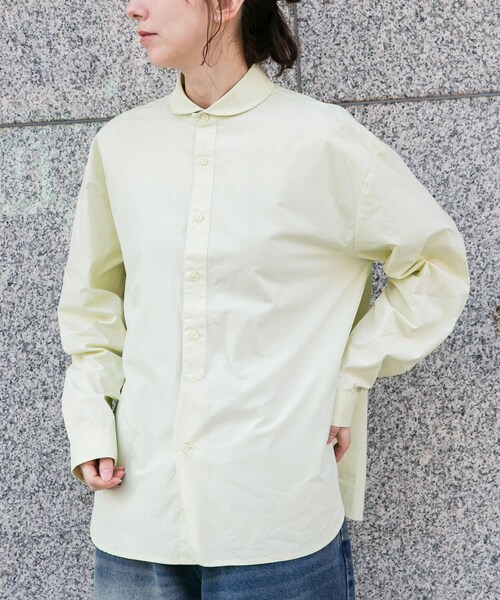 ITEMS URBANRESEARCH（アイテムズ アーバンリサーチ）の「ブロード ラウンドカラーシャツ（シャツ/ブラウス・メンズ・SAX/IVO/PPL/LIME GREEN・M/L）」の21枚目の写真