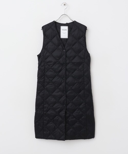 URBAN RESEARCH ROSSO（アーバンリサーチロッソ）の「TAION　VNECK LONG DOWN GILET（その他アウター・レディース・OFFWHITE/BLACK/DCHOCO/GBEIGE・M/L）」の19枚目の写真