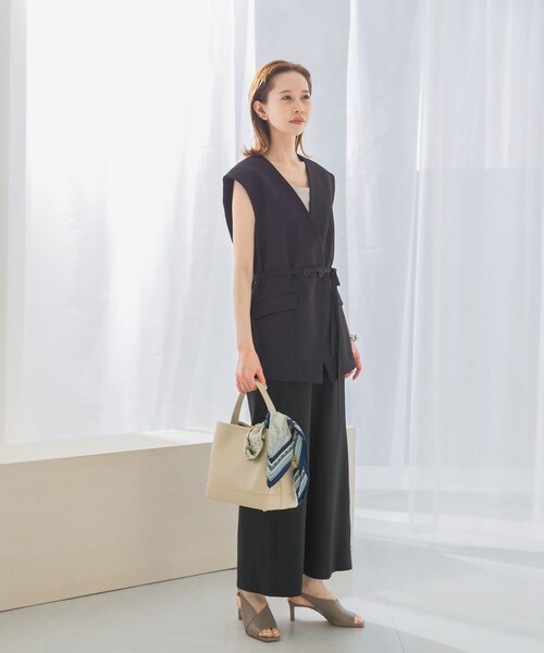 URBAN RESEARCH ROSSO（アーバンリサーチロッソ）の「接触冷感リネン混バイヤススカート（スカート・レディース・CHARCOAL/OFF/LIME・36/38）」の19枚目の写真