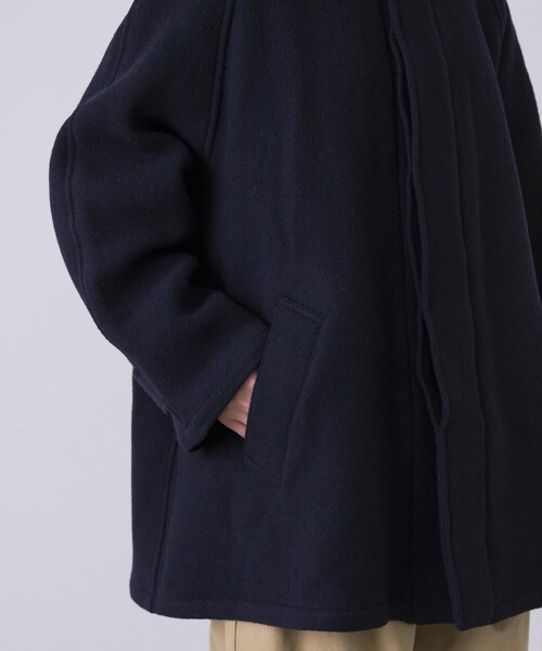 かぐれ（カグレ）の「Harrow Town Stores　BALMACAAN SHORT COAT（ステンカラーコート・レディース・NAVY・42）」の12枚目の写真