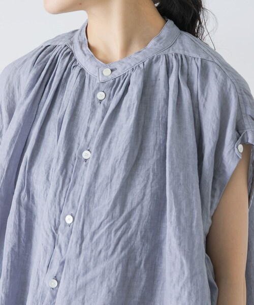 かぐれ（カグレ）の「Vlas Blomme　2WAYケープブラウス（シャツ/ブラウス・レディース・L BEIGE/BLUE GRAY・Free）」の15枚目の写真