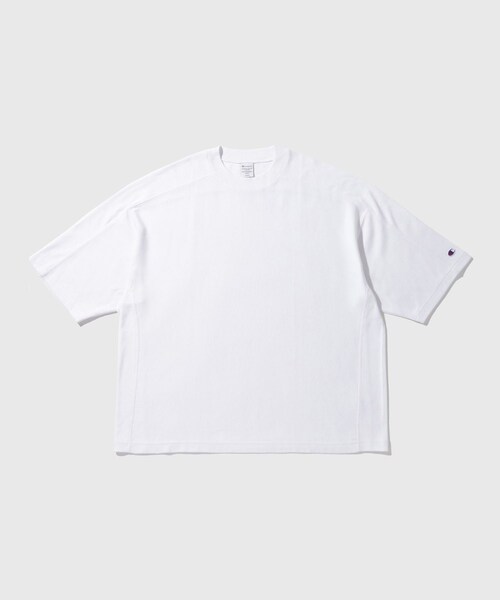 ADAM ET ROPE'(アダムエロペ)の「《別注》【Champion/チャンピオン】REVERSE WEAVE TEE(Tシャツ/カットソー・メンズ・ブラック/ライトグレー/ホワイト/ネイビー・L/M/S/XL)」の3枚目の写真