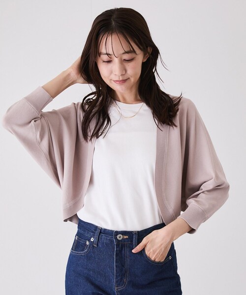 Jayro（ジャイロ）の「ドルマンボレロカーディガン（カーディガン/ボレロ・レディース・ブラック/グレー系/ホワイト系/ネイビー・M）」の13枚目の写真