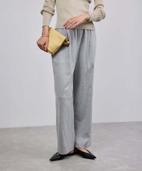 ROPE'（ロペ）の「ウールフランネルタックイージーパンツ/イージーケア・セットアップ対応（その他パンツ・レディース・ブラック/ライトグレー/ダークブラウン/ブラウン系/ピンク・36/38）」の22枚目の写真