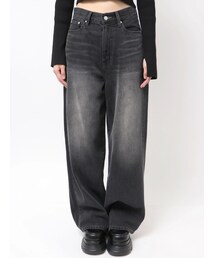 EMODA | アートステッチワイドルーズジーンズ(デニムパンツ)