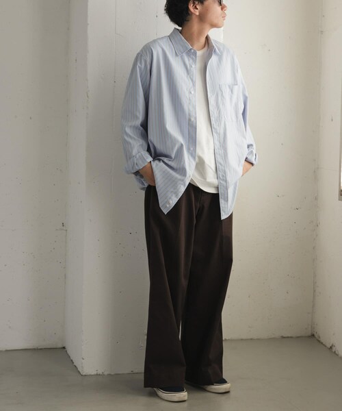 URBAN RESEARCH DOORS（アーバンリサーチドアーズ）の「FORK&SPOON　PEオックスシャツ（シャツ/ブラウス・メンズ・GREEN/BLUE・4/5）」の19枚目の写真