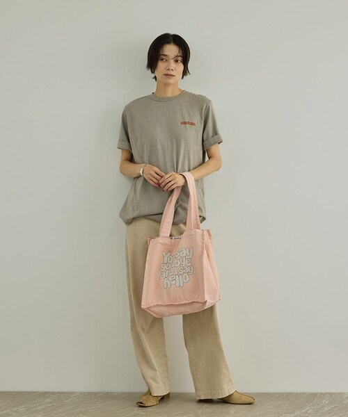 ADAM ET ROPE'(アダムエロペ)の「【Americana(アメリカーナ)】ハードウォッシュケーキトートバッグ(トートバッグ・レディース・グレー系/パープル系/ピンク系・F)」の11枚目の写真