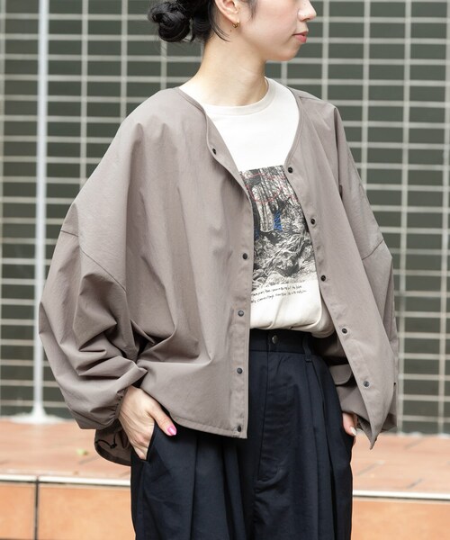 EKAL(エカル)の「『速乾/通気性』DOT AIR CARDIGAN(カーディガン/ボレロ・レディース・ブラック/グレージュ/ネイビー・One)」の14枚目の写真