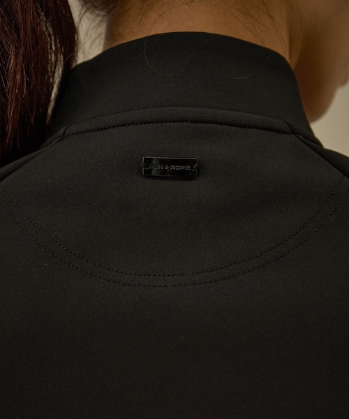 ROPE'（ロペ）の「【NOIR】【セットアップ対応】ハーフジップ長袖スタンドプルオーバー（Tシャツ/カットソー・レディース・ブラック/ベージュ系・L/M/S）」の21枚目の写真