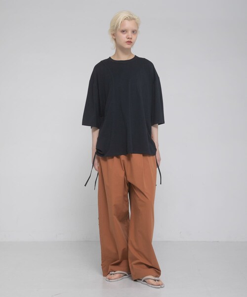 LAATO（ラート）の「shirring over tee（Tシャツ/カットソー・レディース・マロン/ミッドナイト/エッグ・Free）」の21枚目の写真