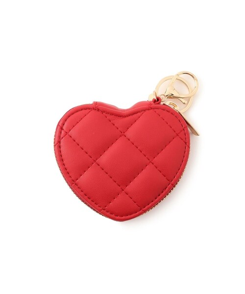 VIS(ビス)の「スタッズキルティングハートポーチチャーム(チャーム・レディース・ブラック/ホワイト/レッド・F)」の5枚目の写真