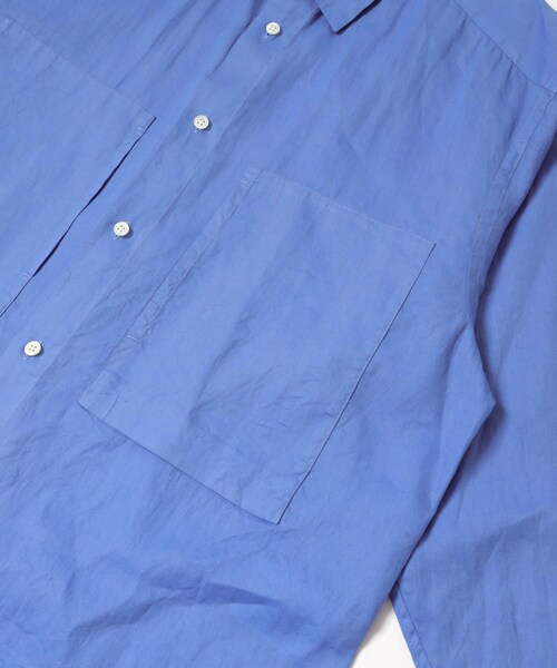 URBAN RESEARCH DOORS（アーバンリサーチドアーズ）の「STILL BY HAND　GARMENT-DYE OVER SHIRTS（シャツ/ブラウス・メンズ・SKY BLUE/ECRU/BLACK NAVY・46/48）」の7枚目の写真