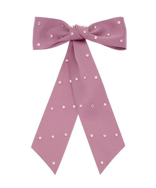 jouetie（ジュエティ）の「ビジュービッグリボンバレッタ（バレッタ/ヘアクリップ・レディース・オフホワイト/ブラック/ピンク・F）」の7枚目の写真