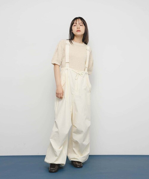 KBF（ケイビーエフ）の「2WAYワイドカーゴパンツ（その他パンツ・レディース・BROWN/IVORY/KHAKI・one）」の10枚目の写真