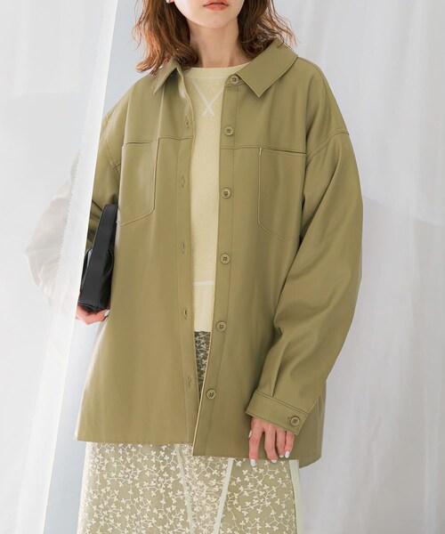 URBAN RESEARCH ROSSO（アーバンリサーチロッソ）の「オーバージャケット（その他アウター・レディース・pistachio/off・FREE）」の17枚目の写真