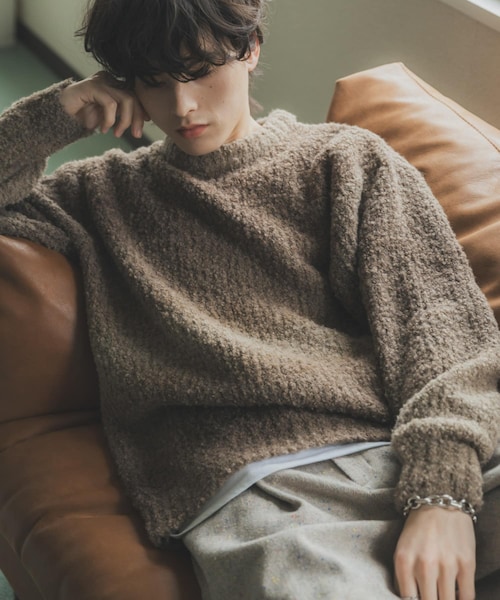 SENSE OF PLACE by URBAN RESEARCH（センスオブプレイスバイアーバンリサーチ）の「『ユニセックス』ブークレグラデーションニット（ニット/セーター・メンズ・L.GRAY/CHARCOAL/BLUE/ORANGE/YELLOW/BROWN・M/L）」の7枚目の写真