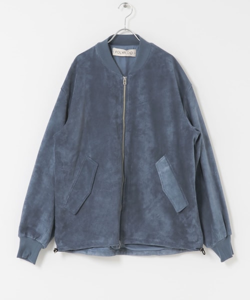 URBAN RESEARCH（アーバンリサーチ）の「POLYPLOID　BOMBER JACKET B（ブルゾン・メンズ・BLACK/BLUE CLAY・3/4）」の10枚目の写真
