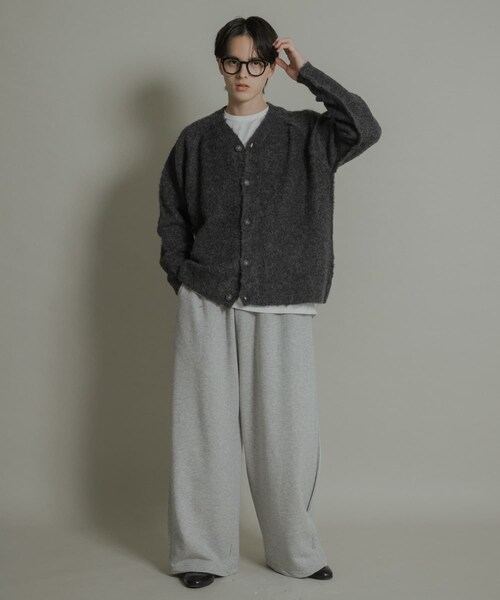 SENSE OF PLACE by URBAN RESEARCH（センスオブプレイスバイアーバンリサーチ）の「ブークレVネックカーディガン（カーディガン/ボレロ・メンズ・CHARCOAL/GREIGE/GREEN/RED・M/L）」の10枚目の写真